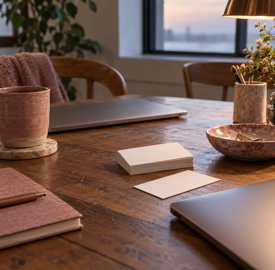 Illustration of consulting businesses equipment and workspace